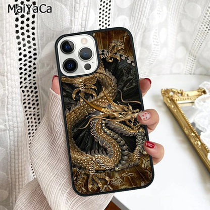 Legendary Chinese Dragon Phone Case Cover For iPhone 16 15 SE2020 6 6s 7 8 plus 11 12 mini 13 14 pro max shell coque