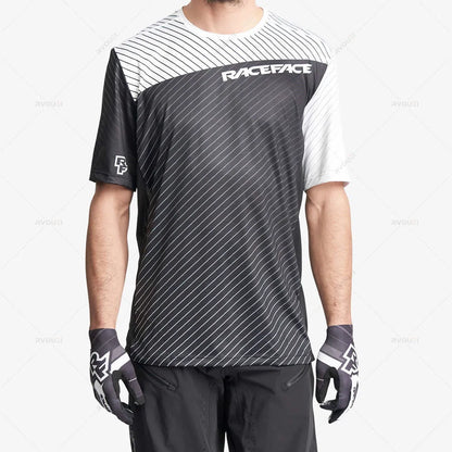 RACE FACE-Motocross Jersey for Men, DH MOTO, MTB, MX Downhill Jersey, Off Road Mountain Spexcel Enduro