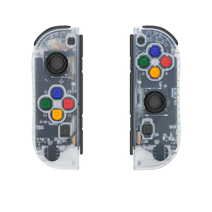 Replacement Wireless Joycons Controller for Switch/Lite/OLED with Motion Sensing/Dual Vibration/Gyro Axis, Includes Comfort Grip