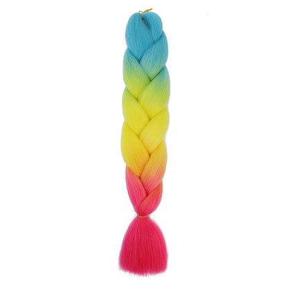 AZQUEEN 24 Inch Jumbo Braids Extensions Synthetic Braiding Hair Afro Ombre Color kanekalon Hair for Children Braid
