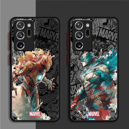 Spidermann Ironmann case for Samsung Galaxy Note 10 Plus 8 9 S21 S22 S23 S24 Ultra Note 20 Ultra