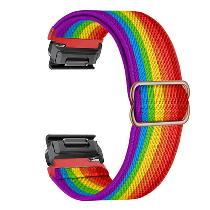 Elastic Woven Nylon Loop Strap For Garmin 22 26mm Fenix 7 7X 6X 6s 6 Pro 5 5s 5X Plus 3HR 945 Epix Gen 2 Enduro Quickfit Band