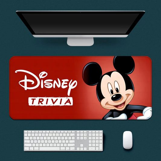 Cute Cartoon Mickey Minnie Mousepad HD Printing Computer Gamers Locking Edge Non-slip Mouse Pad XXL90x40cm Keyboard PC Desk Pad