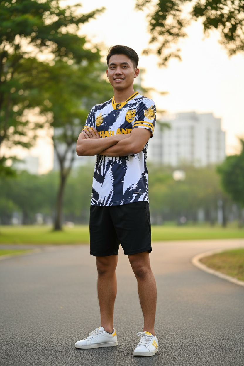 Elephant Print 3D Rugby T-Shirt