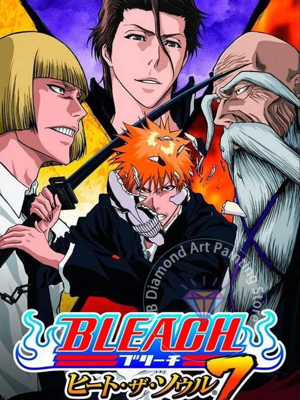B-Bleach Anime Diamond Painting Kit 5D DIY Diamond Embroidery Handmade Art Children's Exquisite Gift Crafts Home Decoration