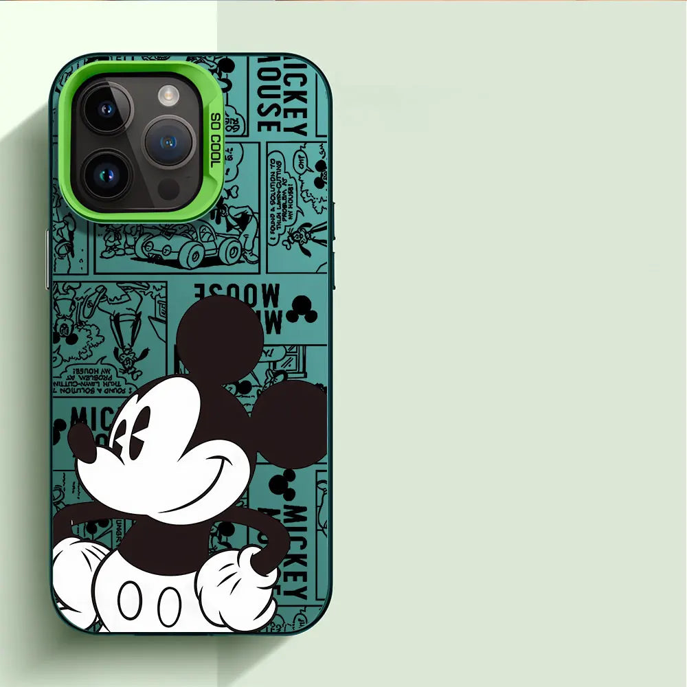 Mickeyy Mouse Cool Phone Case for iPhone 13 XS Max 15 Plus 11 Pro Max XR X 12 Pro 14 Pro Capa Soft Cover TPU Silicone