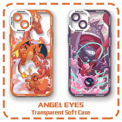 Anime Gengar Pikachu Casing For OPPO Reno 13F 13 12F 11F 12 11 10 8 Pro Plus 8T 8Z 7Z 7 6 Realme C75 C65 C63 Psyduck Soft Case