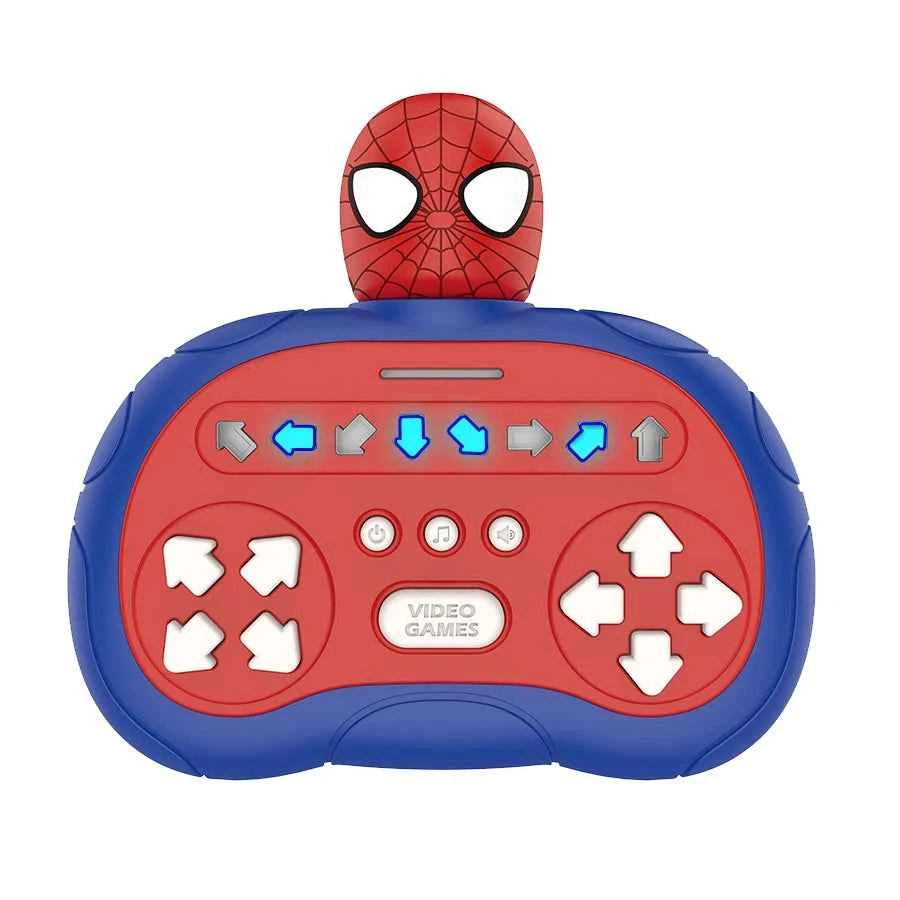 2026 New Spider-Man Quick Push Game Pop Up Fidget Bubble Electronic Pop it Pro Game Light AntiStress Toys For Adult Kids Gift