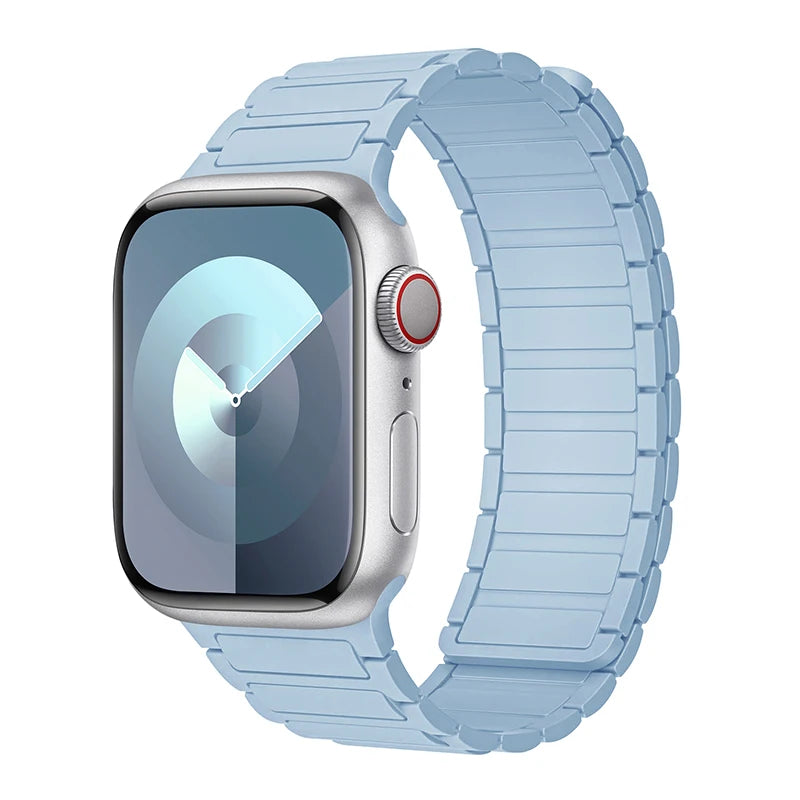 Magnetic Sports Band for Apple Watch Ultra 2 49mm 45mm 44mm 42mm 38 40 41mm Silicone Strap for IWatch Series Ultra 2 9 8 7 6 5 4