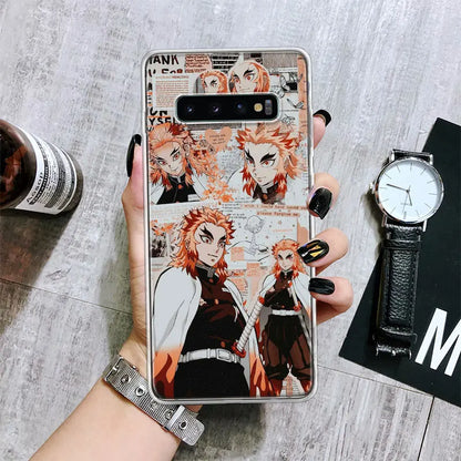 Demon😈Slayer Anime Soft Phone Case for Samsung Galaxy S24 S23 S22 cases