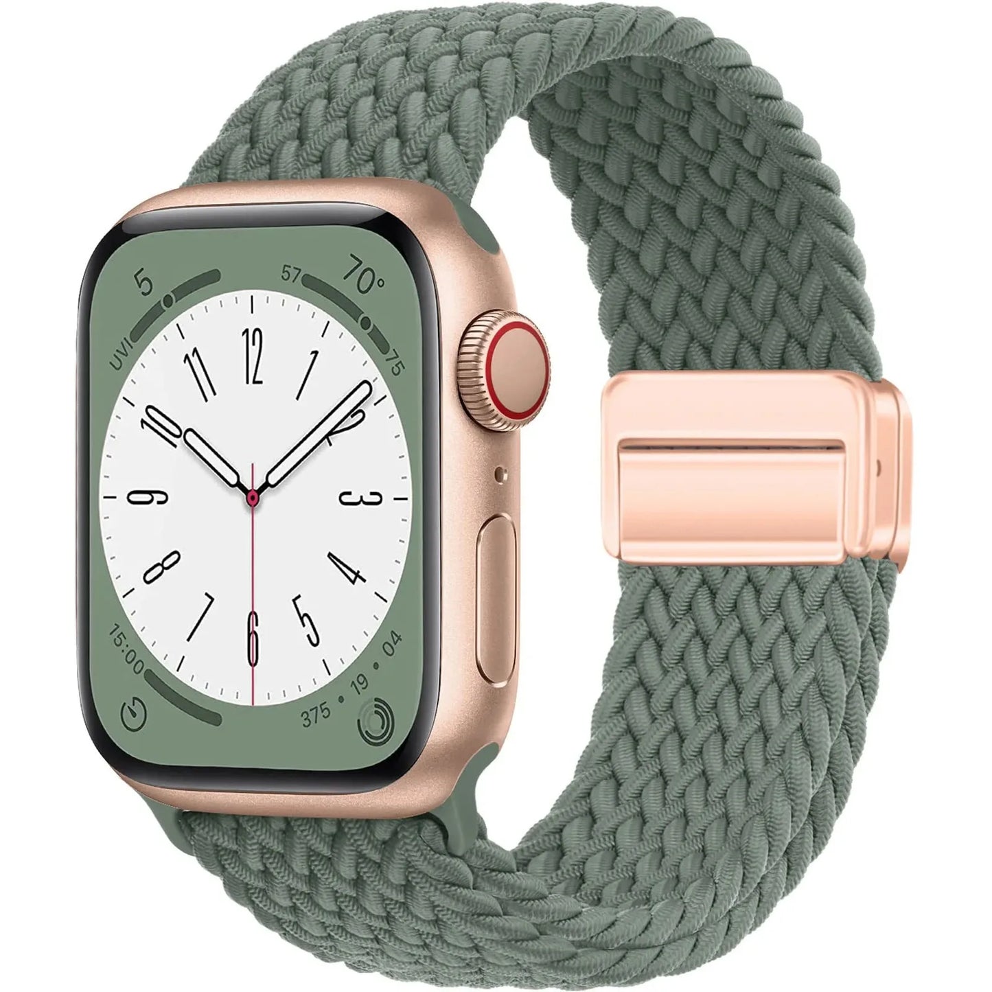 Braided Strap For Apple Watch Band 44mm 40mm 45mm 49mm 41mm 38 buckle Bracelet iWatch Series se 7 3 6 8 9 Ultra 2 Magnetic Band