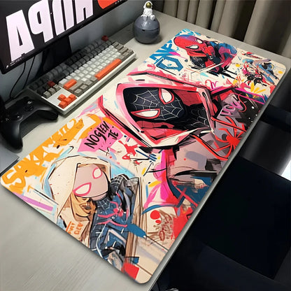 Spider-Man Mouse Pad Laptop HD Anime XXL Keyboard Pad Gamer Cabinet Mousepad PC Gaming Accessories Desk Mat Rubber Carpet