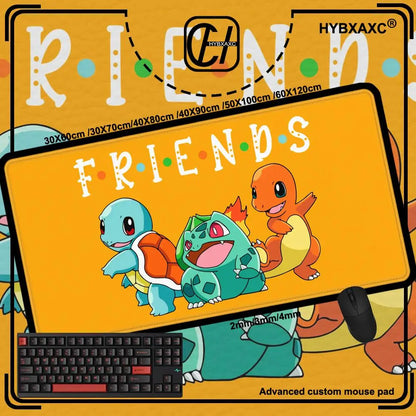 Anime Pokemon Mouse Pad Gengar Greninja Mewtwo Charizard Eevee XXL Mousepad Computer Keyboard Pad Manga Accessories Desk Mat