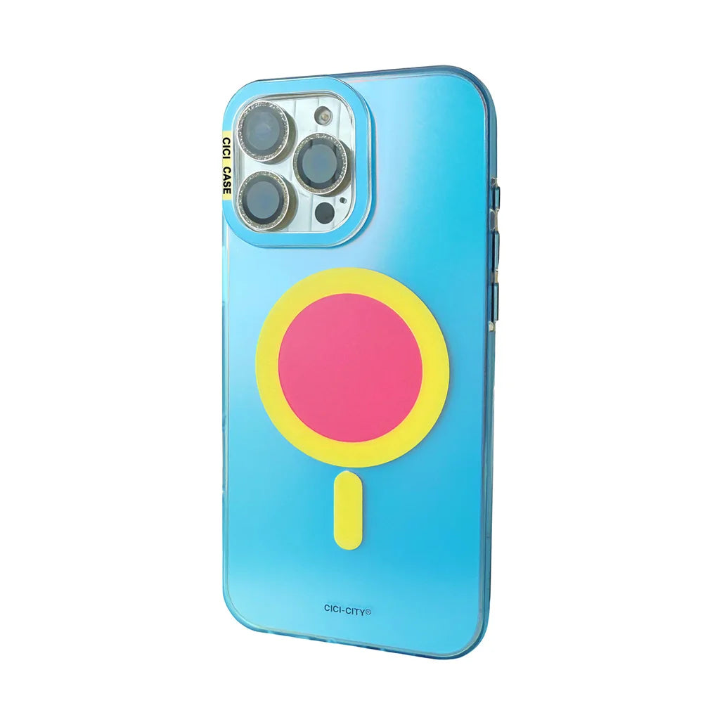 Luxury Fashion Matte Color Changing Magsafe Phone Cases for iPhone 17 Air 16 15 Pro Max 14 13 Magnetic Wireless Charge Cover