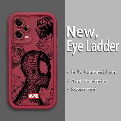 Marvel Groot Spider-Man Art For Xiaomi Redmi Note 14 13 13R 12 12R 11 11E 11T 11S Pro Plus 4G 5G Eye Ladder Soft Phone Case