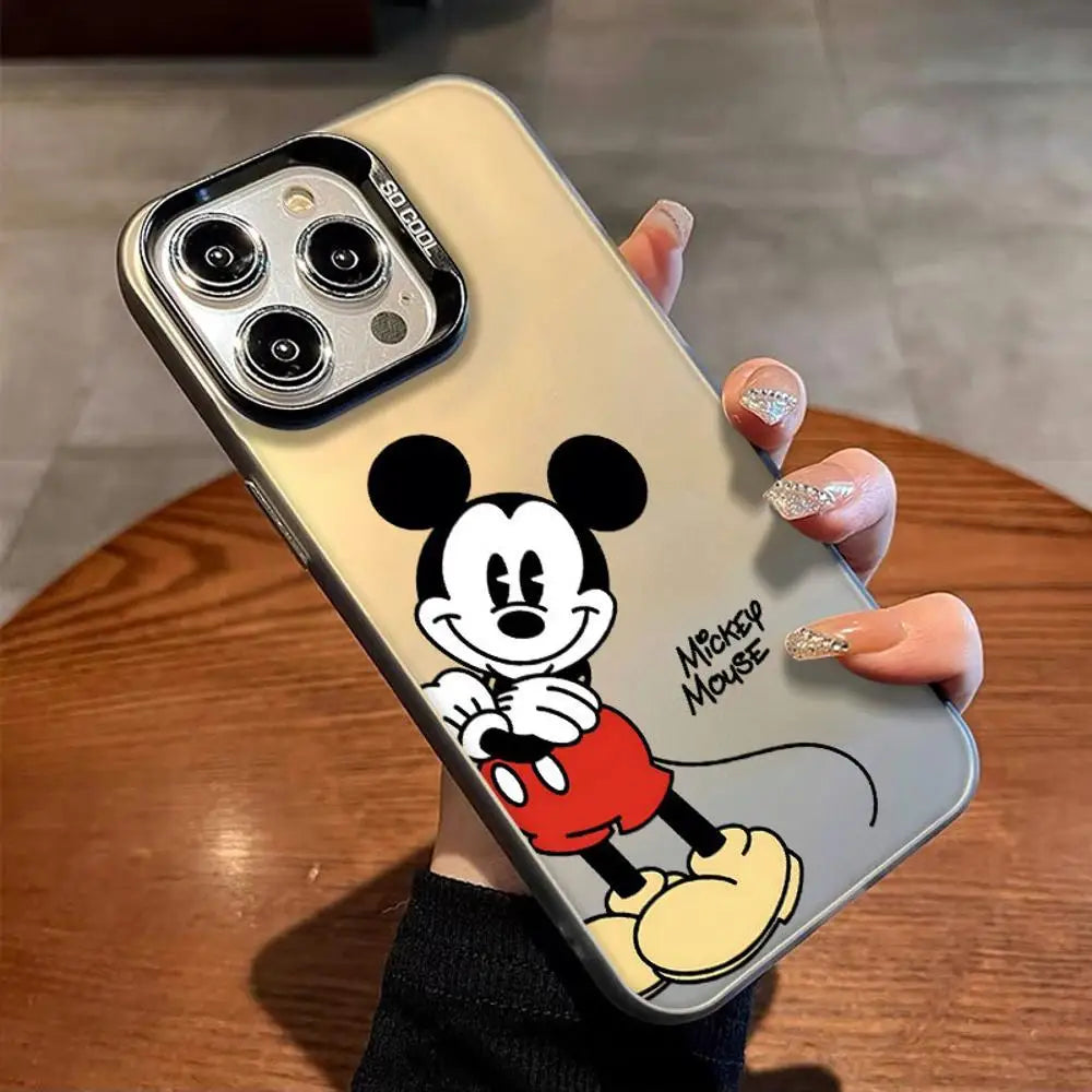 Mickeyy Minniee Mouses Happy Phone Case For iPhone 15 14 13 12 11 Pro Max 78 Plus XR XS MAX MINI Y2K Cute Back Cover