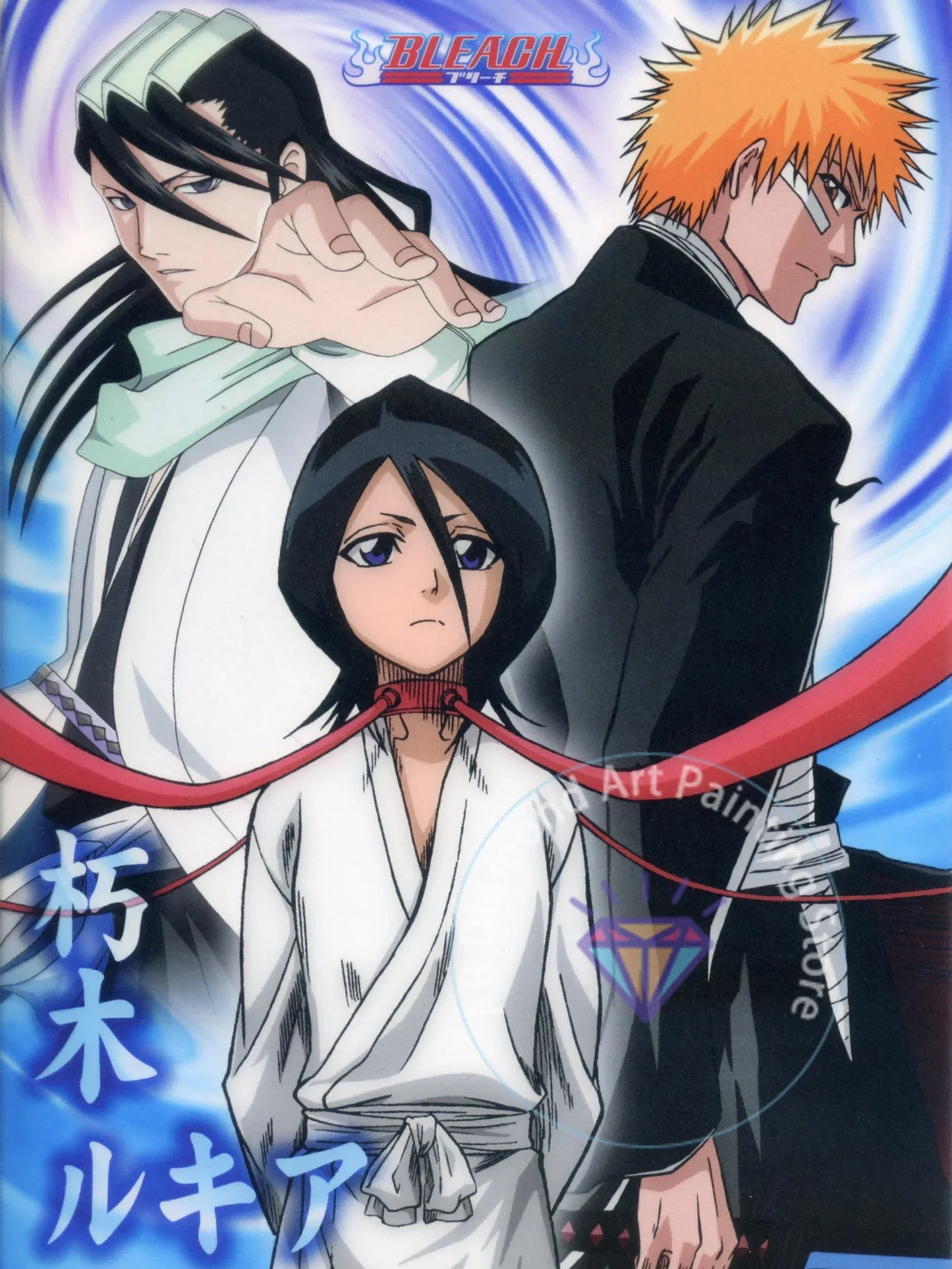 B-Bleach Anime Diamond Painting Kit 5D DIY Diamond Embroidery Handmade Art Children's Exquisite Gift Crafts Home Decoration