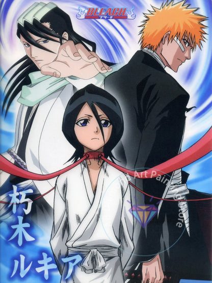 B-Bleach Anime Diamond Painting Kit 5D DIY Diamond Embroidery Handmade Art Children's Exquisite Gift Crafts Home Decoration