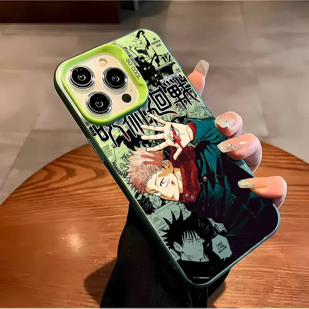 Yuji’s Aura Shield: Multicolor Laser Shockproof Case for iPhone