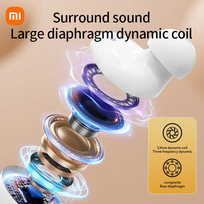 XIAOMI S09 ANC Latest model Wireless Earphones Bluetooth5.4 Touch Screen Headphones Stereo Noise Reduction Earbuds With Mic For Android iOS