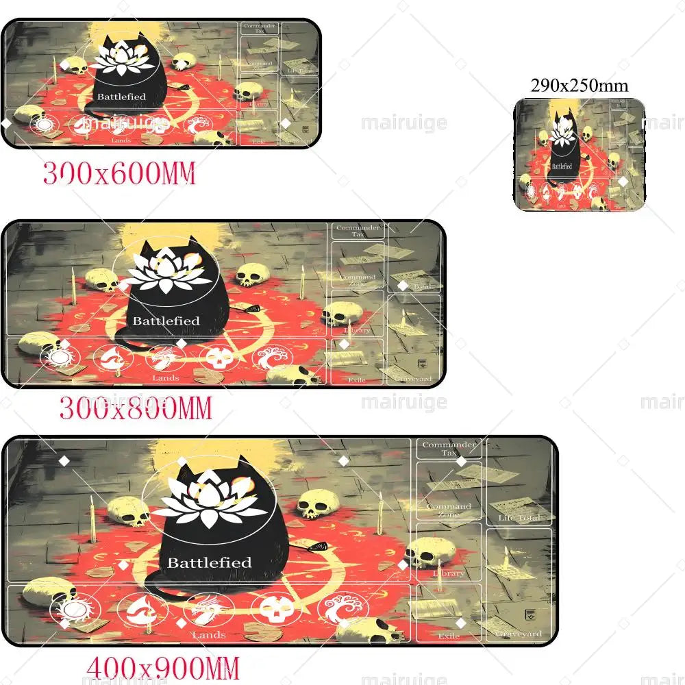 MTG The Magic Gathering Play Mouse Pad Game Design Computer Offices Mousepad Anti-slip Playmat for MTG DTCG CCG RPG Funny Rugs