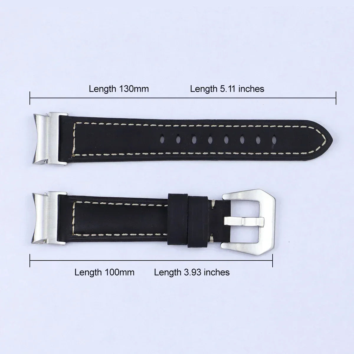 Leather Strap For Samsung Galaxy Watch 6 Classic 47mm 43mm 6/5/4 40mm 44mm Quick Fit Band For Watch 5Pro 45mm Bracelet