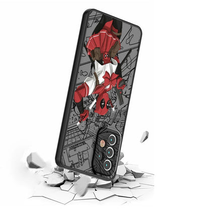 Marvel Hero Frosted Translucent For Samsung Galaxy S24 S23 S22 S21 S20 FE S10 S9 S8 Plus Ultra Pro 5G Funda