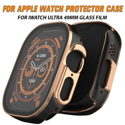 Screen Protector Case for Apple Watch Ultra 49mm Strap Frame Bumper 45MM For Iwatch Series 8 7 6 5 4 44MM Glass Film Accessories