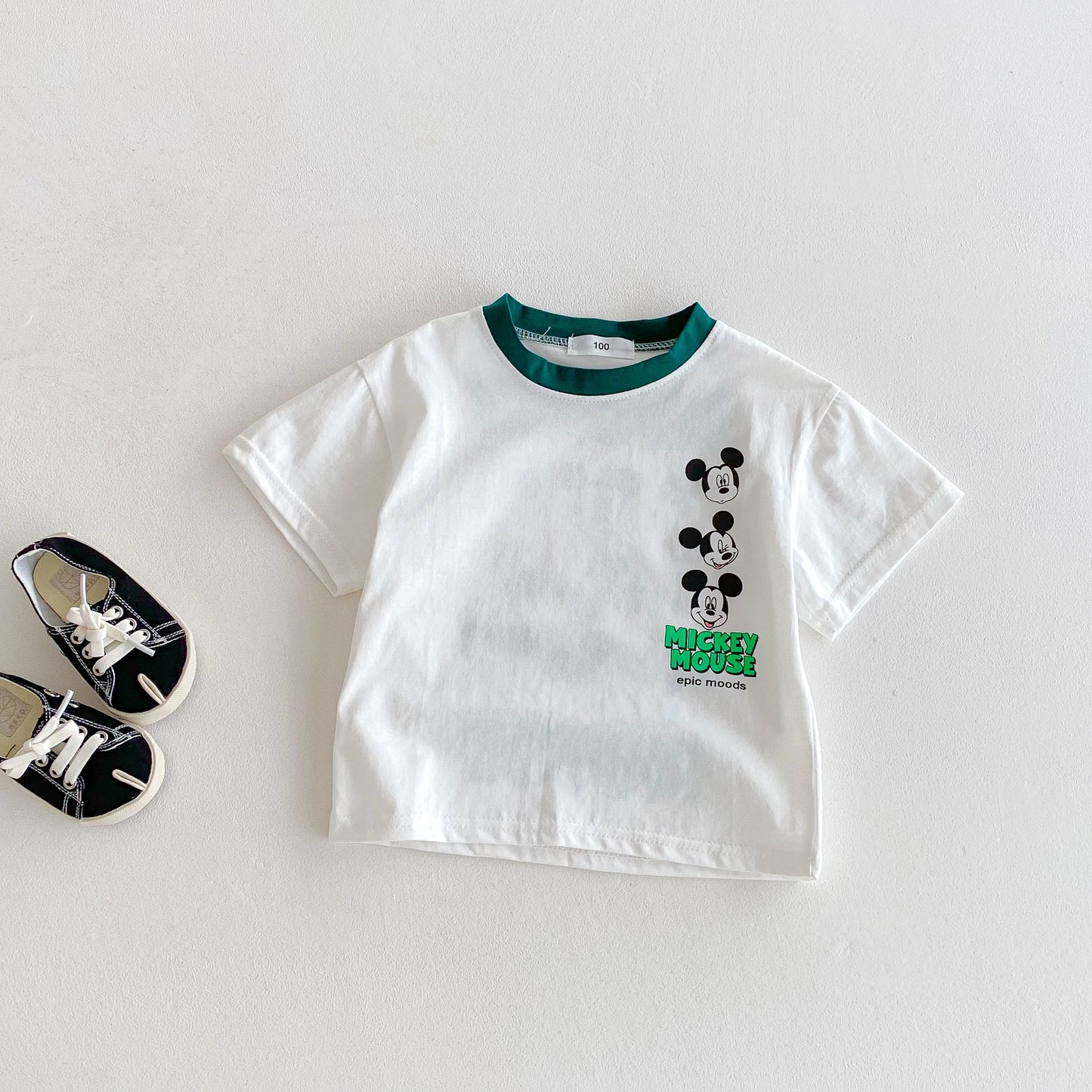 Fashion Casual T-shirt Children's Clothing Printed Cartoon Kids Short Sleeve Tops Tees Boutique Boys Girls Clothes O-neck Tshirt