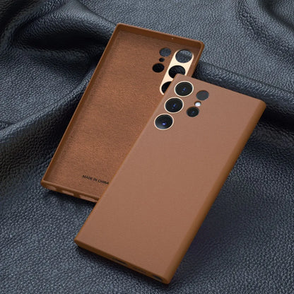 HOCE Luxury PU Leather Phone Cases For Samsung Galaxy S24 S23 Plus Ultra Full Protection High Quality Leather Cover For S22Ultra