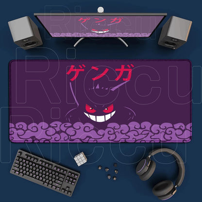 2026 New P-pokemon Gengar Wallpaper Cool Mouse Pad Gaming Large Anime Desk Keyboard Mats Non-slip Rubber Speed E-sports Mousepad