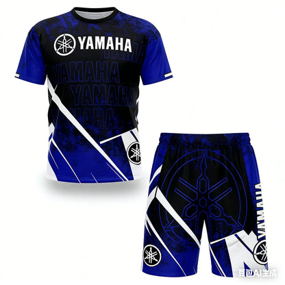 YAMAHA Summer Performance Motorcycle Riding T-Shirt Set