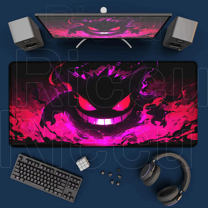 2026 New P-pokemon Gengar Wallpaper Cool Mouse Pad Gaming Large Anime Desk Keyboard Mats Non-slip Rubber Speed E-sports Mousepad