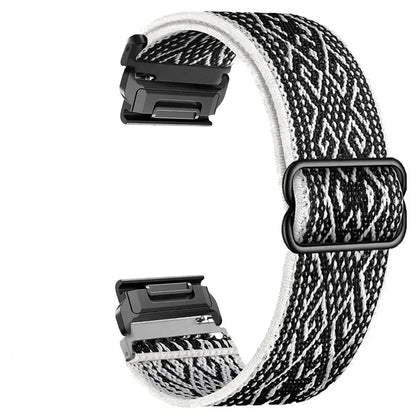 Elastic Woven Nylon Loop Strap For Garmin 22 26mm Fenix 7 7X 6X 6s 6 Pro 5 5s 5X Plus 3HR 945 Epix Gen 2 Enduro Quickfit Band