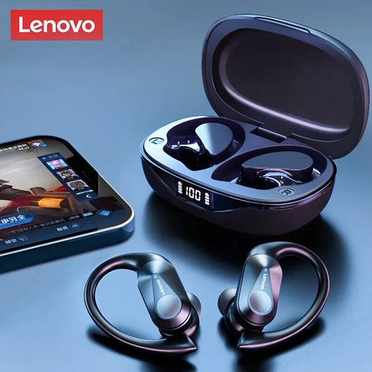 Lenovo LP75 Bluetooth 5,3 auriculares TWS deporte inalámbrico auriculares LED pantalla Digital estéreo HiFi reducción de ruido auriculares para juegos
