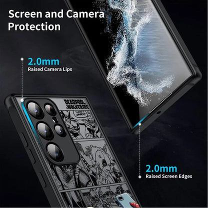 Deadpoolll  And Wolverineee Matte Phone Case for Samsung Galaxy S24 Ultra S23 S22 S21 Plus S20 FE Note 20 Ultra 10Plus