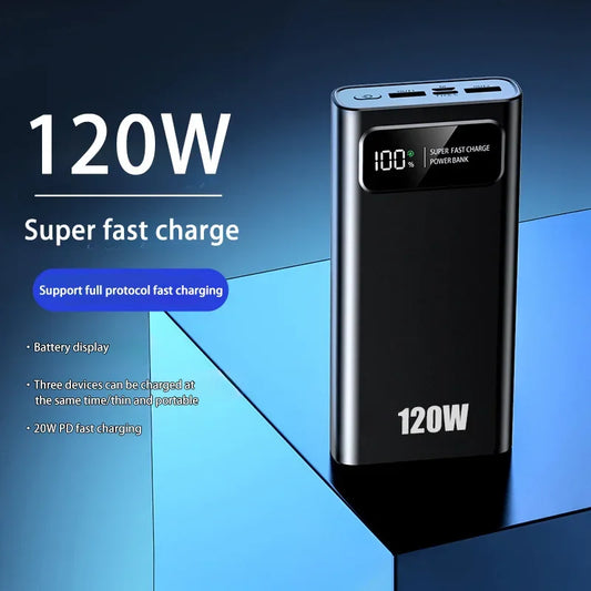 50000mAh High Capacity Power Bank Fast Charging Powerbank Portable Battery Charger For iPhone Samsung Huawei NEW