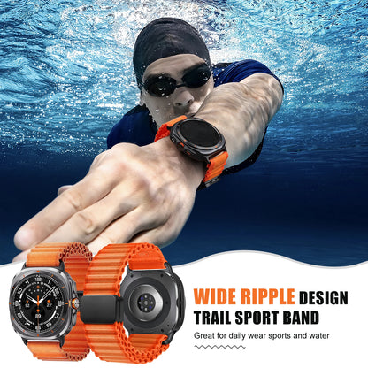 Trail Loop For Samsung Galaxy Watch Ultra Strap 47mm Accessories Sport Nylon Magnetic Bracelet Galaxy Watch7 Ultra 47 mm Bands