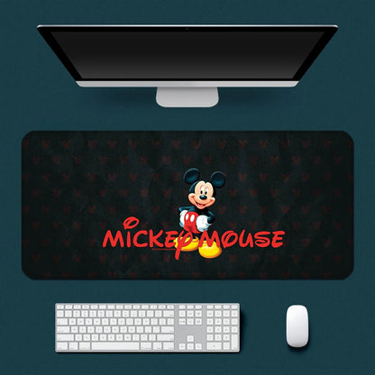 Cute Cartoon Mickey Minnie Mousepad HD Printing Computer Gamers Locking Edge Non-slip Mouse Pad XXL90x40cm Keyboard PC Desk Pad