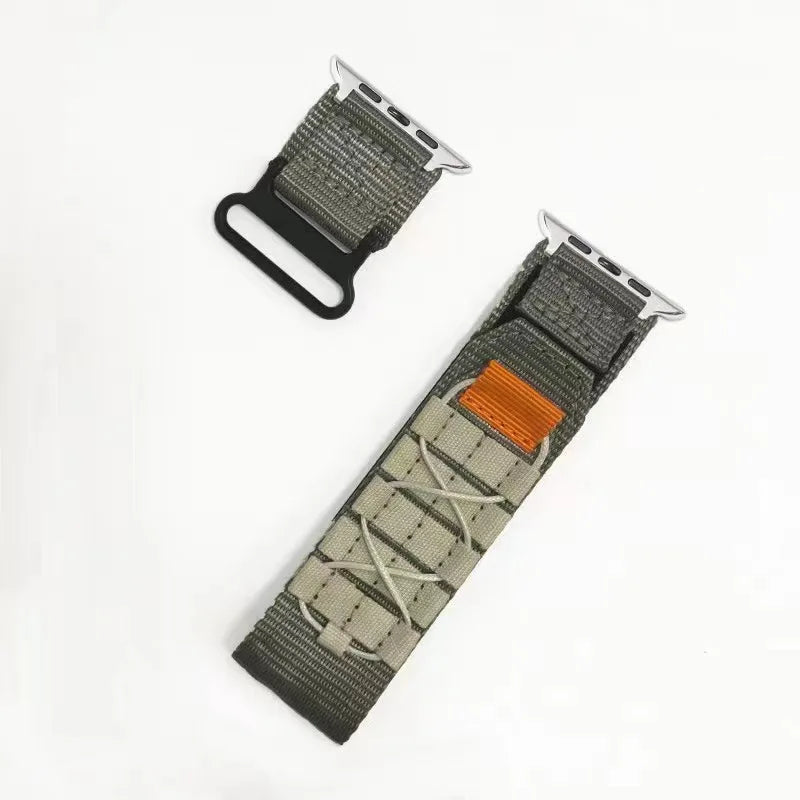 Alpine For Apple Watch Bands 44mm 40mm 49mm 45mm 41mm 38mm 42mm Tactical Nylon Bracelet iwatch Series 9 8 se 7 6 5 ultra 2 Strap