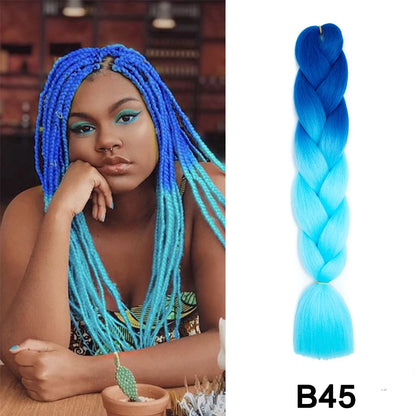 Jumbo Braiding Hair Synthetic Crochet Braids Hair Knotless Braids For Box Braids Senegales Tribal Braids Yaki Hair Extensions