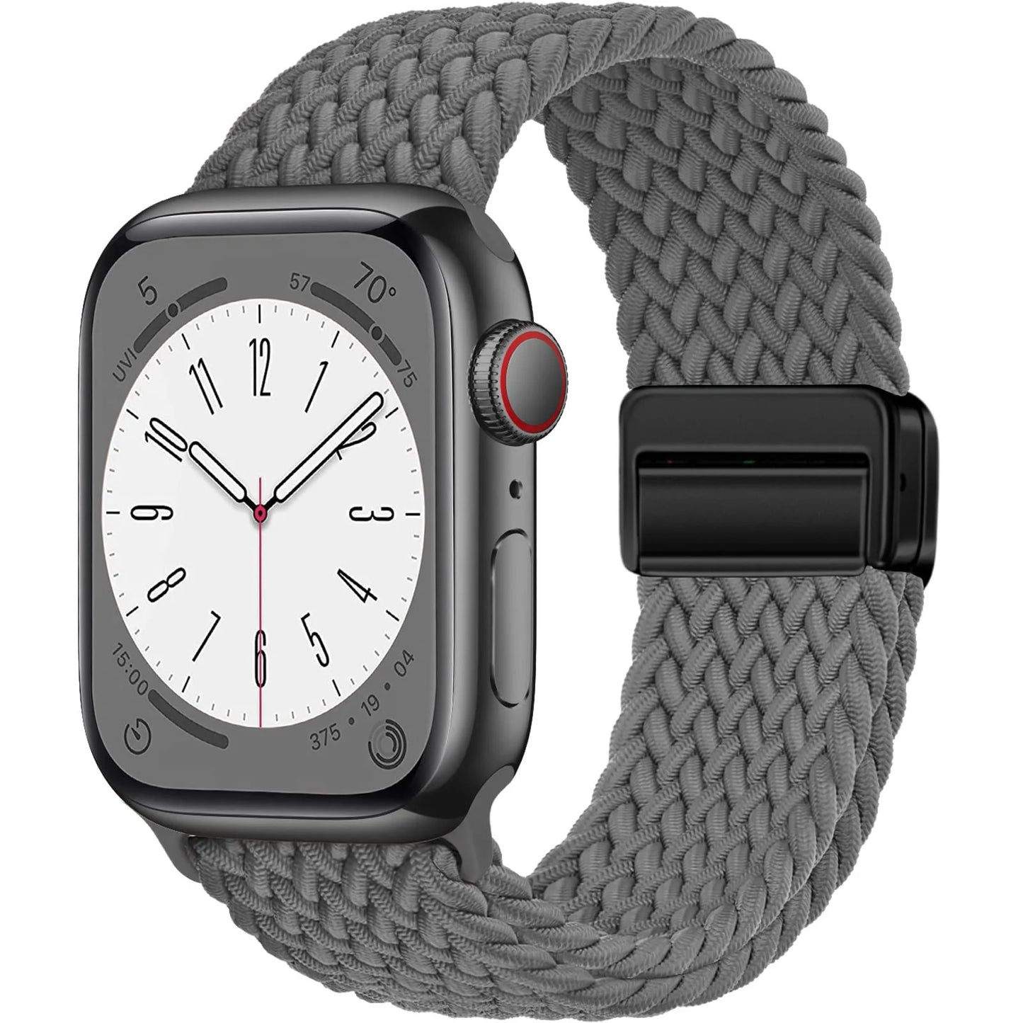 Braided Strap For Apple Watch Band 44mm 40mm 45mm 49mm 41mm 38 buckle Bracelet iWatch Series se 7 3 6 8 9 Ultra 2 Magnetic Band