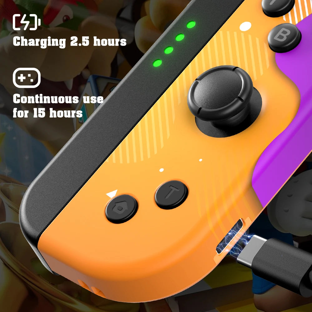 适用于 Switch/LED Lite 游戏手柄的无线适用于 IOS/Android 蓝牙手机游戏 PC 控制器游戏手柄唤醒操纵杆 6 轴控制台