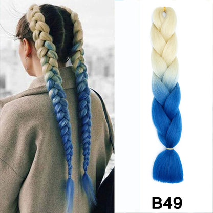 Jumbo Braiding Hair Synthetic Crochet Braids Hair Knotless Braids For Box Braids Senegales Tribal Braids Yaki Hair Extensions