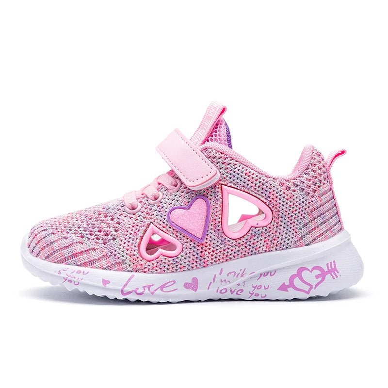 Girls Casual Shoes Light Mesh Sneakers Kids Summer Children Autumn Tenis Cute Sport Cartoon Female Running Sock Footwear 8