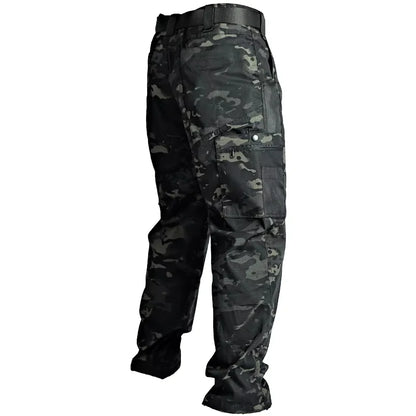 Wear Resistant Work Pant Man Multi-pocket Straight Cargo Trousers Outdoor Jogging Tactical Pants Spring Autumn Casual Trousers