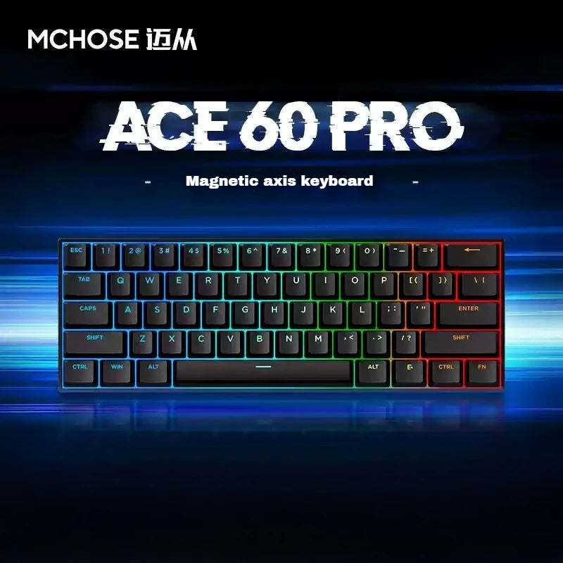 Vgn&Machose Ace 60 Pro Series Electronic Sports Mechanical Keyboard Magnetic Axis Fps Pc Game Customization Rt Accuracy 0.005mm