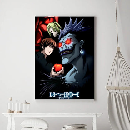 Hot Anime Death Note Poster Prints Poster Wall Painting Bedroom Living Room Wall Bar Restaurant Sticker Small