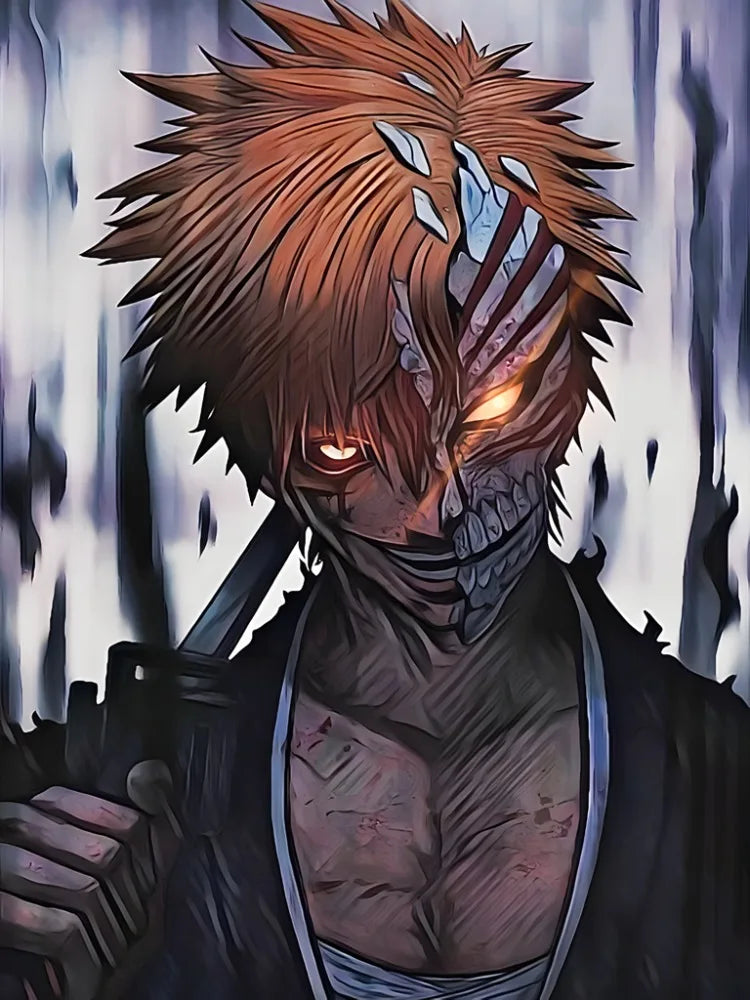 BLEACH DIY Diamond Painting Kurosaki Ichigo Zaraki Kenpachi Poster Hand Diamond Embroidery Home Room Decor Kids DIY