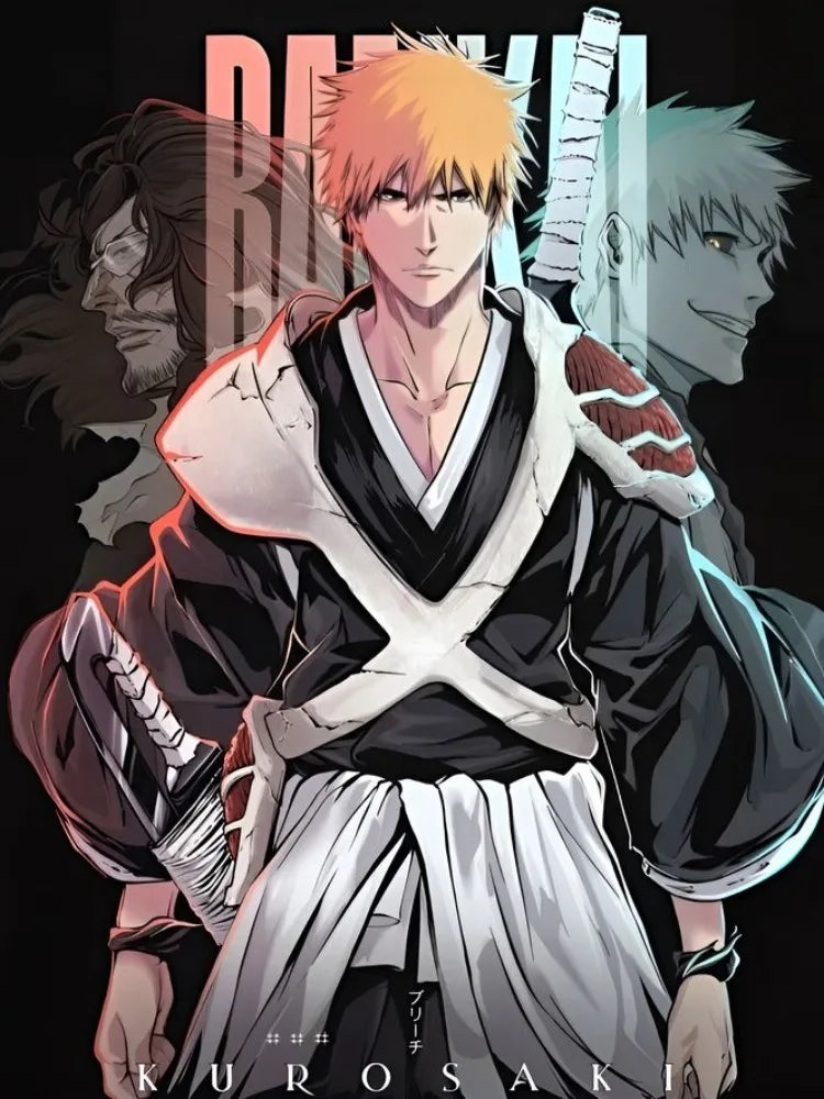 BLEACH DIY Diamond Painting Kurosaki Ichigo Zaraki Kenpachi Poster Hand Diamond Embroidery Home Room Decor Kids DIY